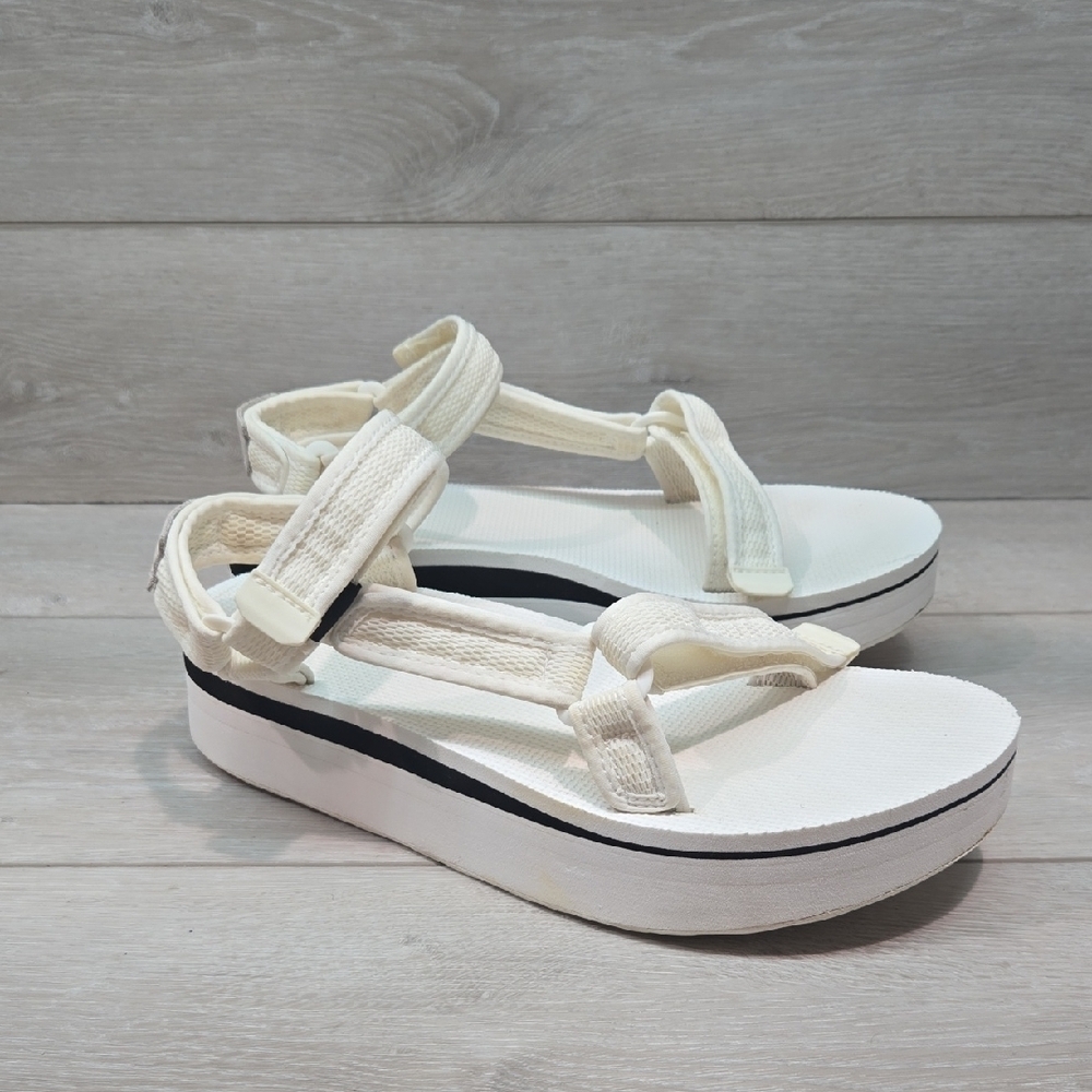 Teva Women's Hook&loop Platform Sandals Shoes Sz 10